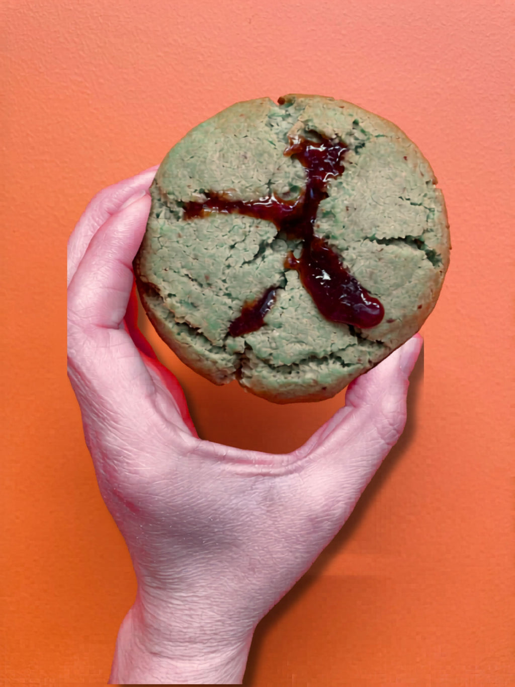 100% Homemade Matcha and Strawberry Cookie